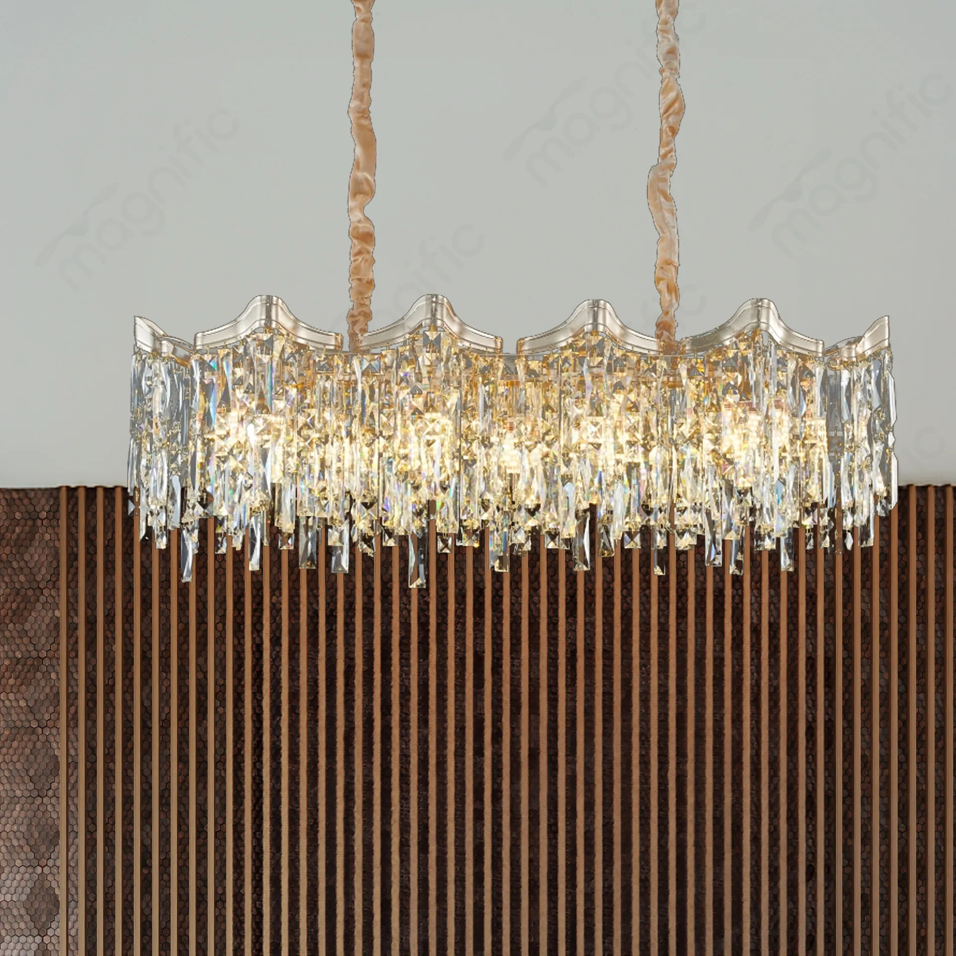Magnific Oval Crystal Chandelier