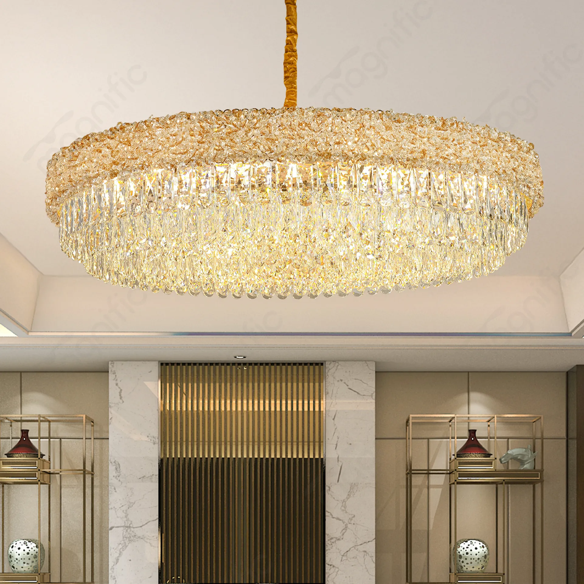 Magnific grand size of this chandelier