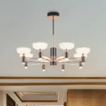 Magnific Gold and Gunmetal Finish Chandeleir