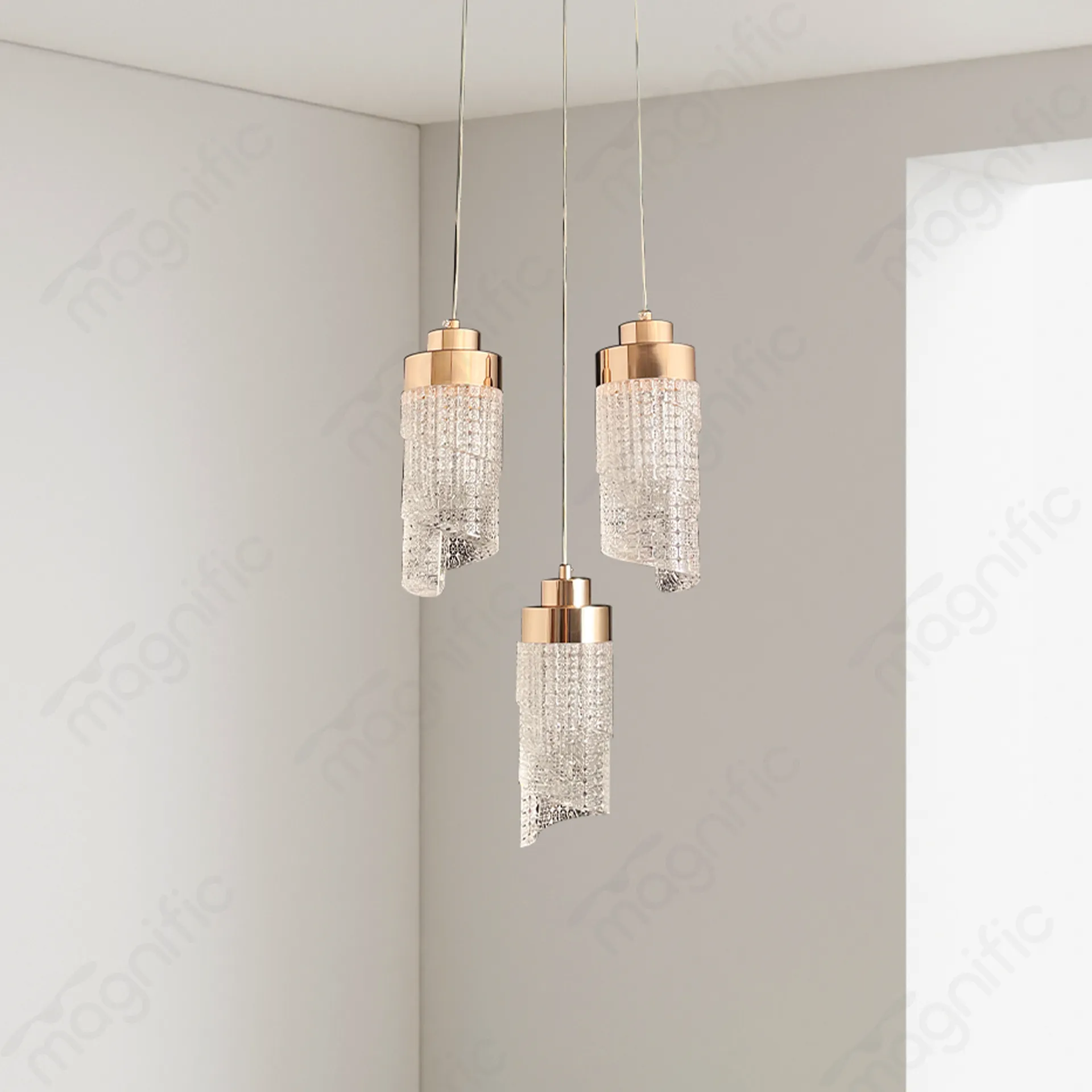 Magnific Hanging Crystal Light