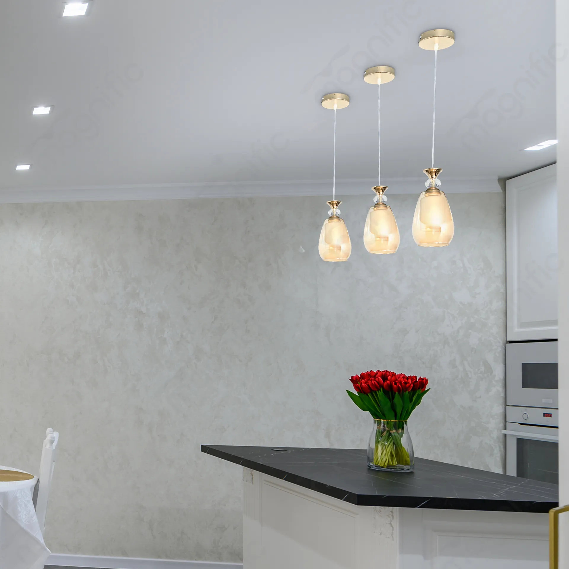 Magnific Petite Gold Pendant Light