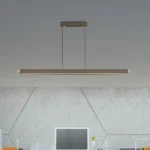 Magnific Brushed Coffee and Grey Linear Pendant