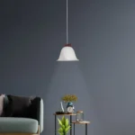 Magnific contemporary green & white pendant light