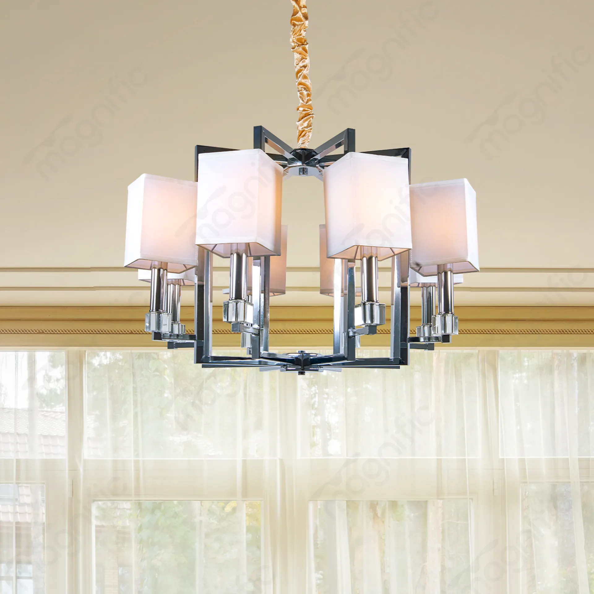 Magnific classic Chrome Chandelier