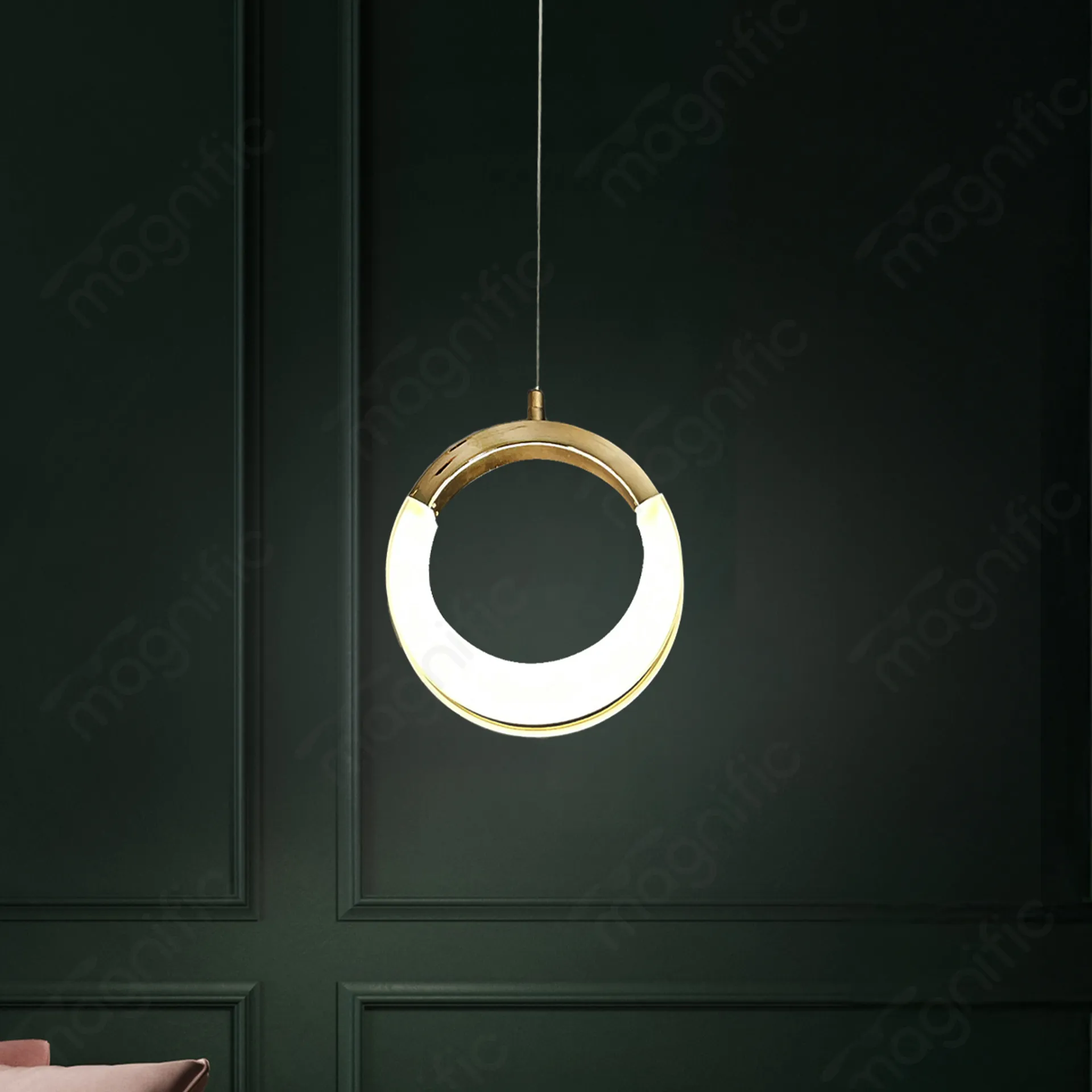 Magnific Modern French Gold Pendant