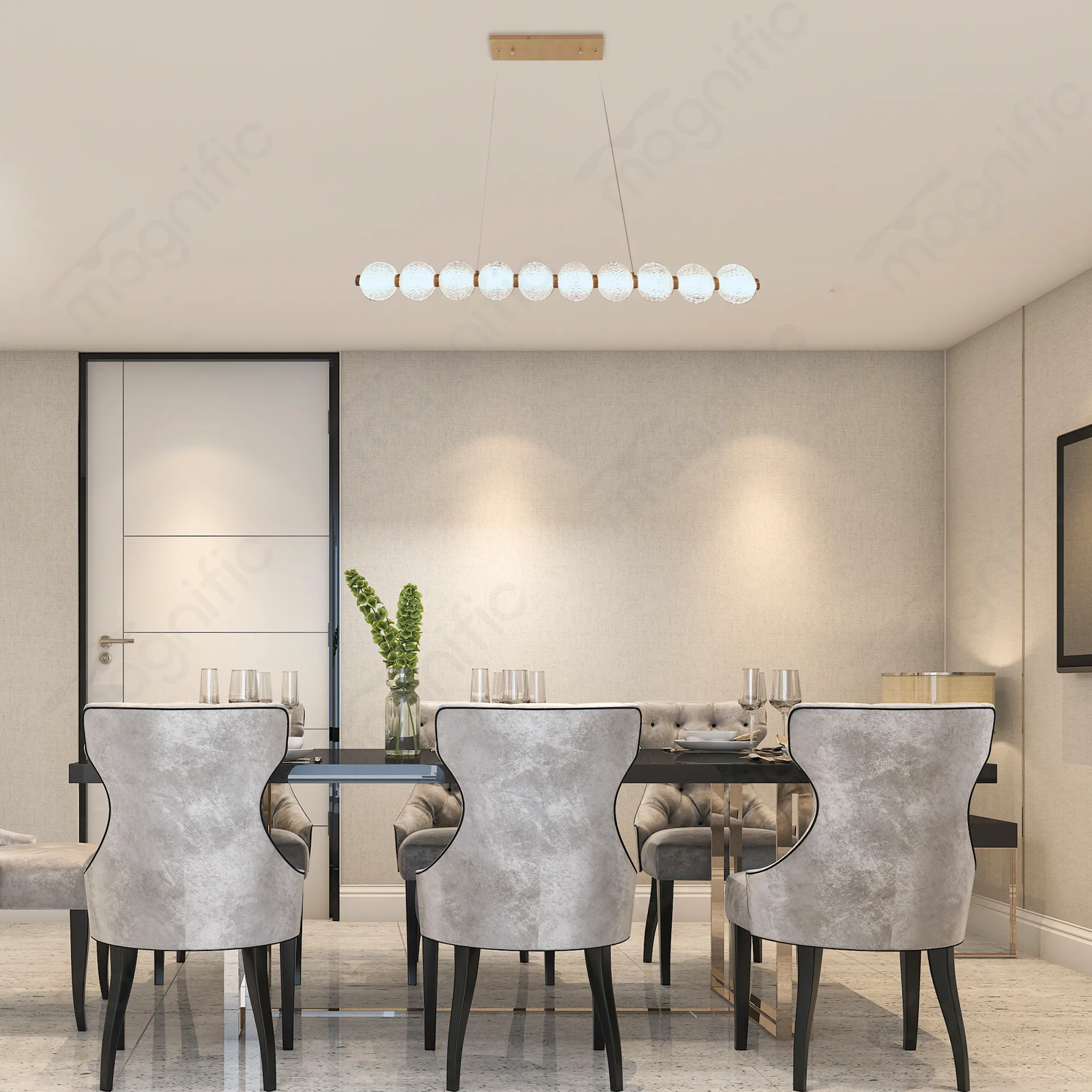 Magnific vertical hanging light