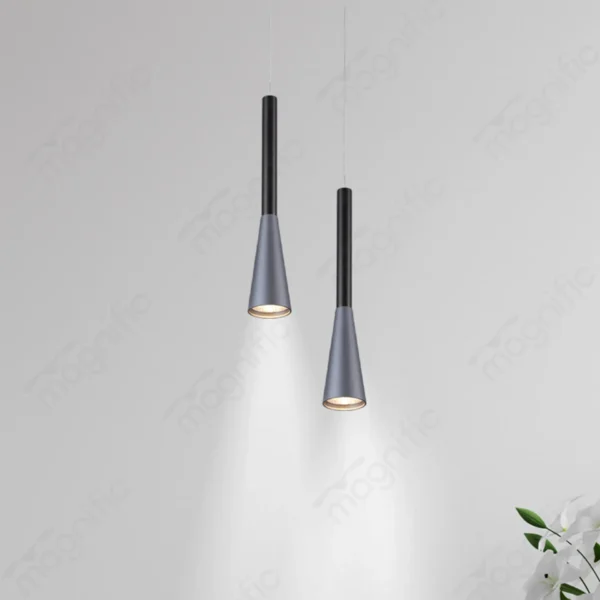 Magnific Minimalist Pendant Light in Black and Grey