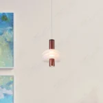 Magnific Sleek Black & Rose Gold Pendant Light