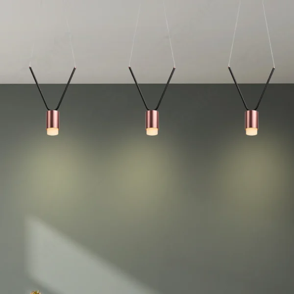 Magnific Bold Black and Rose Gold Hanging Light