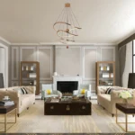 Magnific Rose Gold LED Chandelier