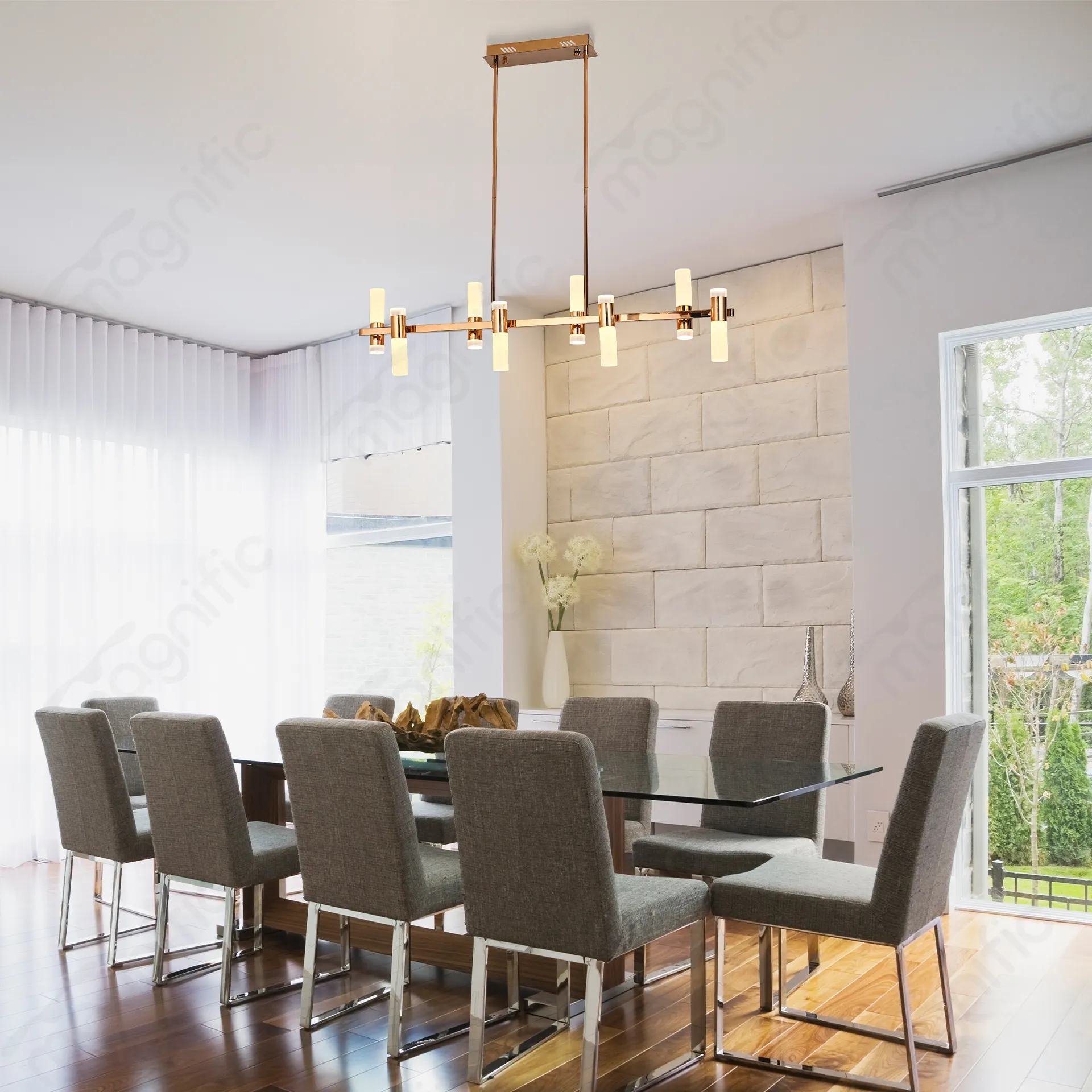 Magnific Sleek Modern LED Chandelier