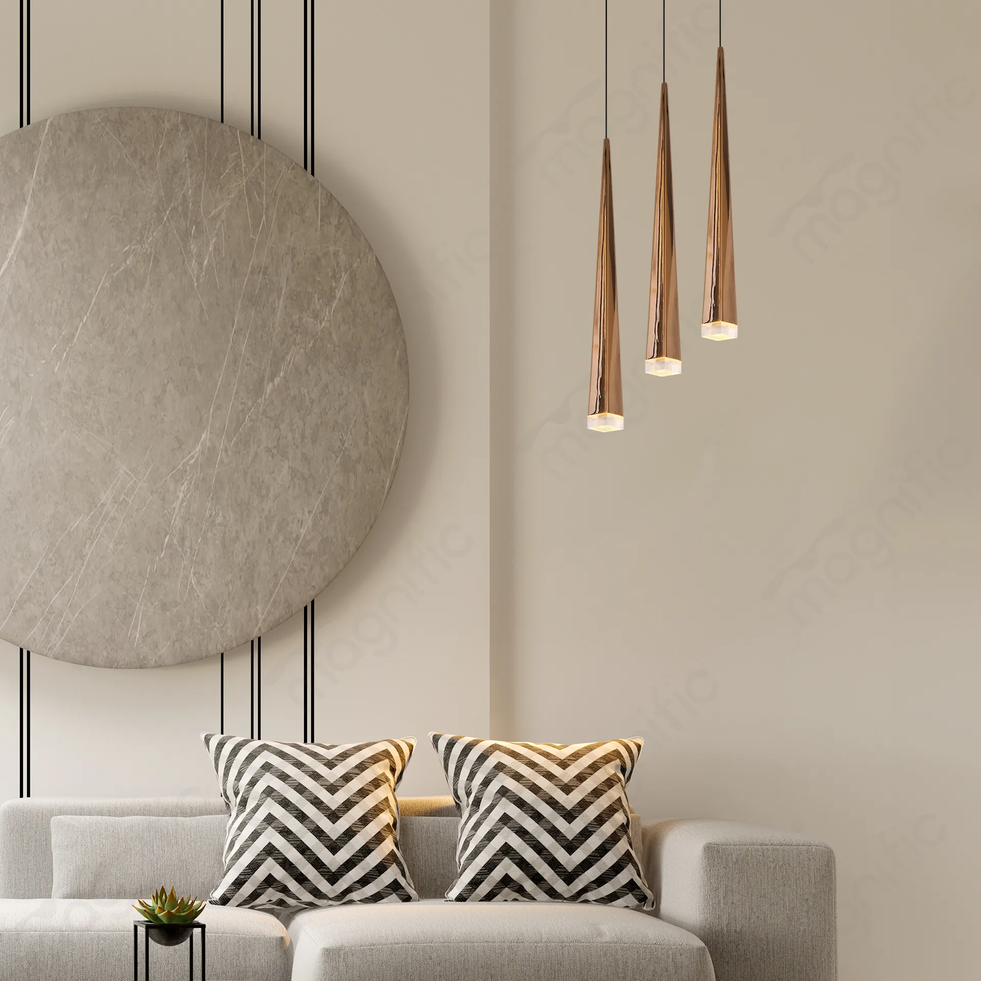 Magnific Rose Gold Mini LED Light