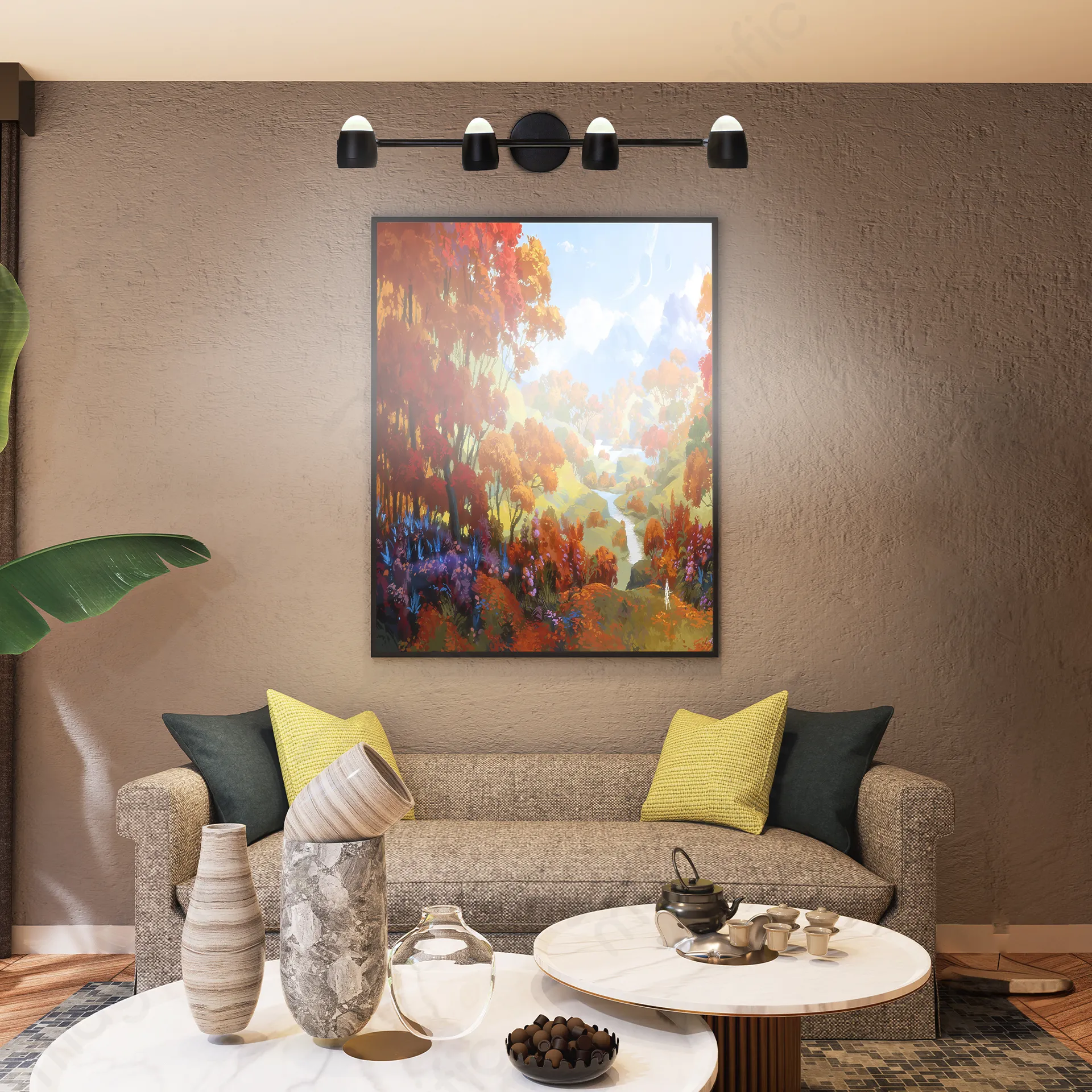 Magnific Pearl Black LED Wall Light