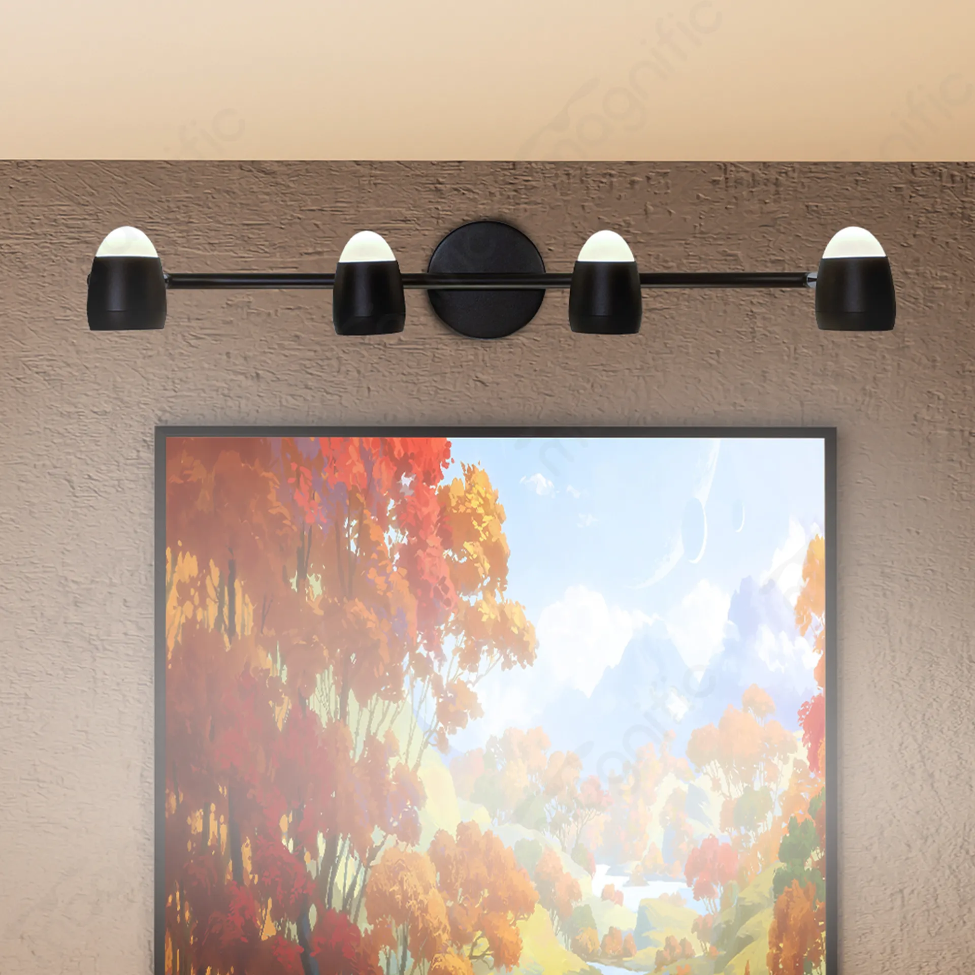 Magnific Pearl Black LED Wall Light