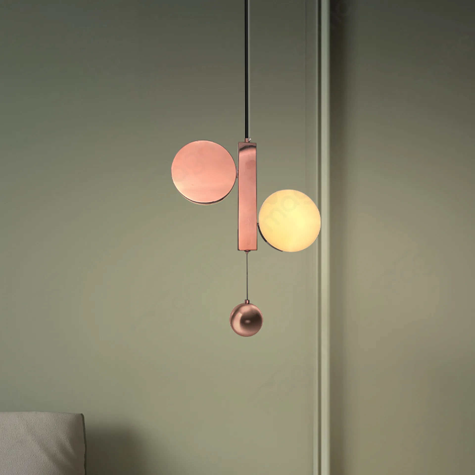 Magnific Rose gold pendant light