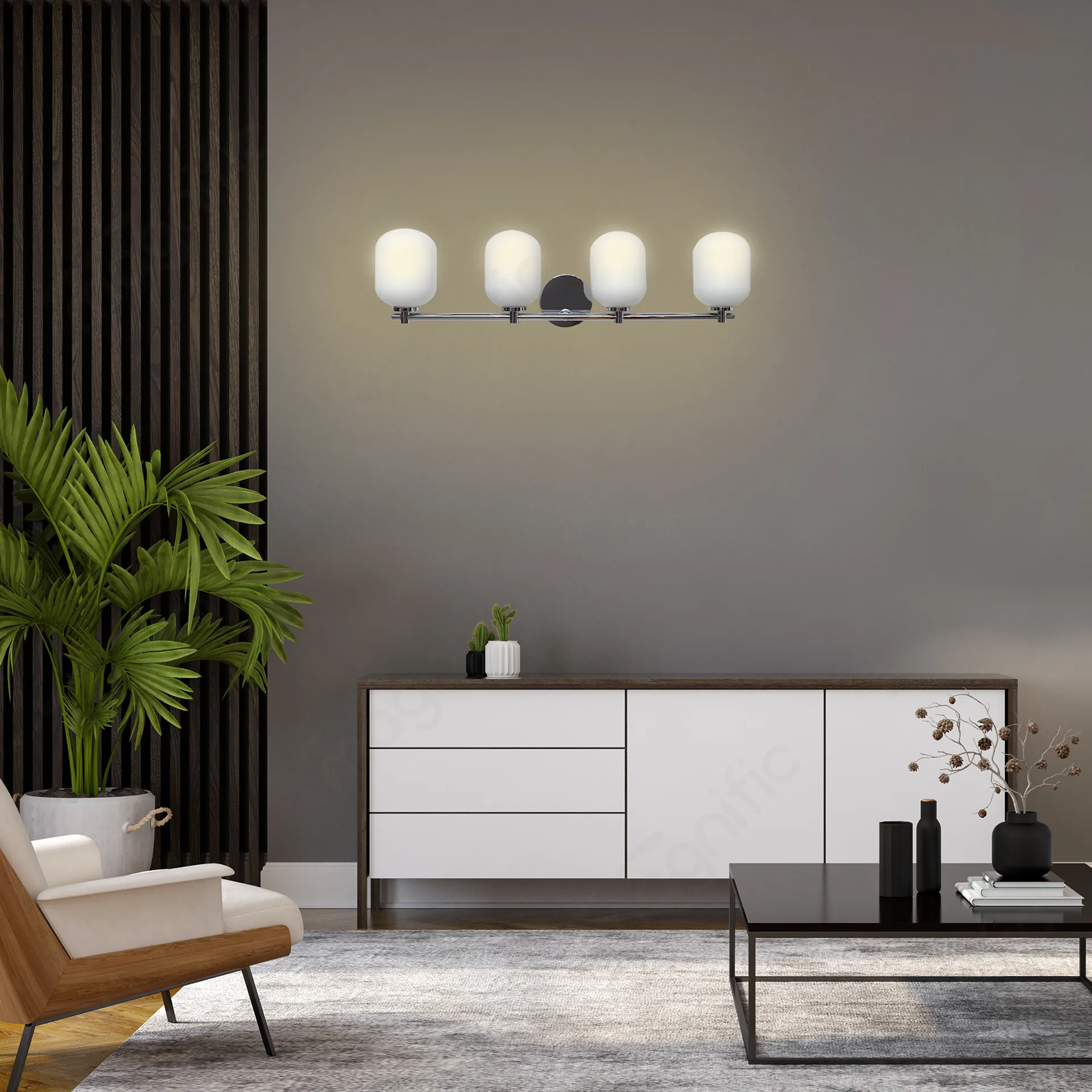 Magnific Polished Chrome Wall Light