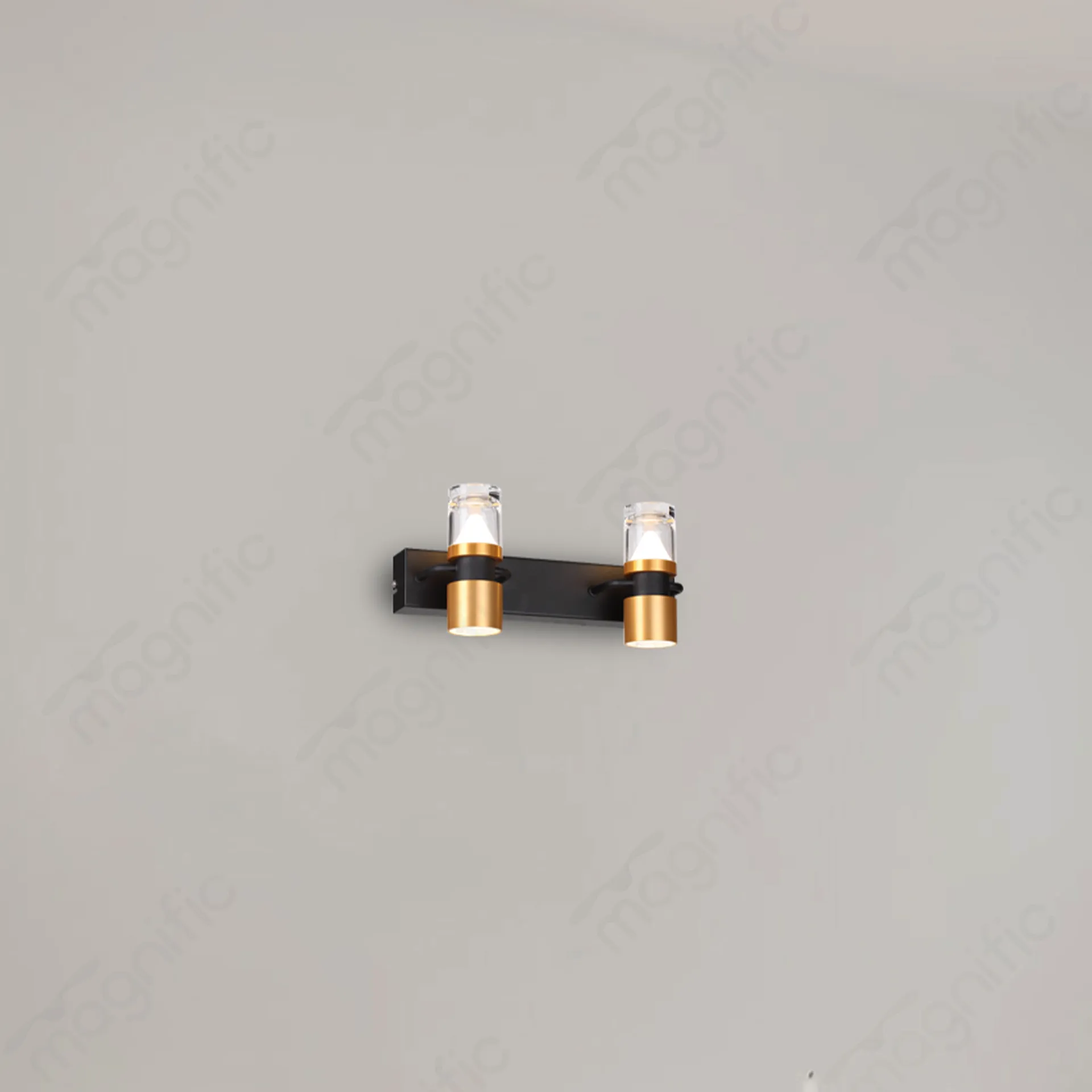 Magnific Black and Sand Gold Vanity Wall Light