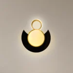 Magnific Modern Black and Gold LED Wall Light