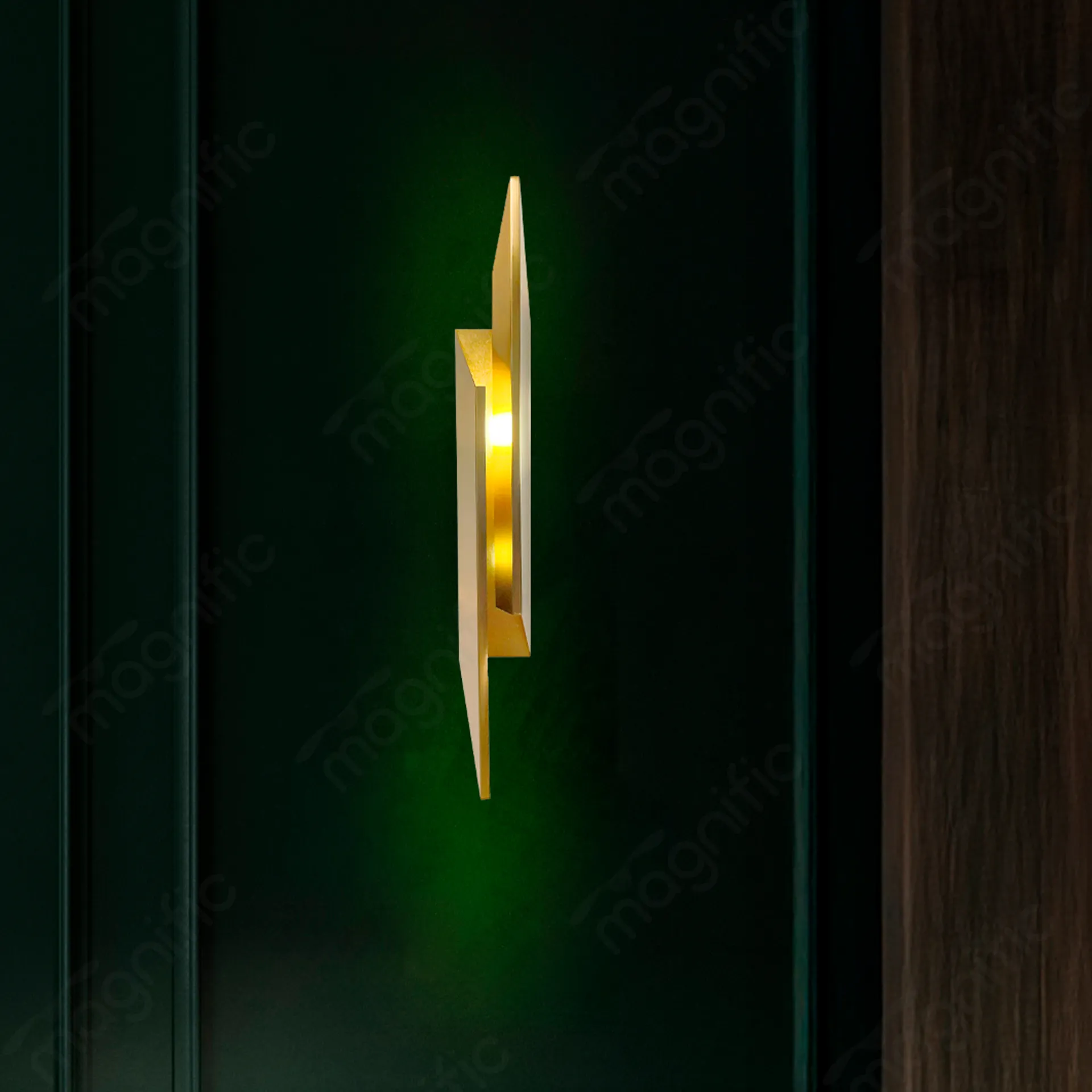 Magnific Stylish Gold Wall Lamp