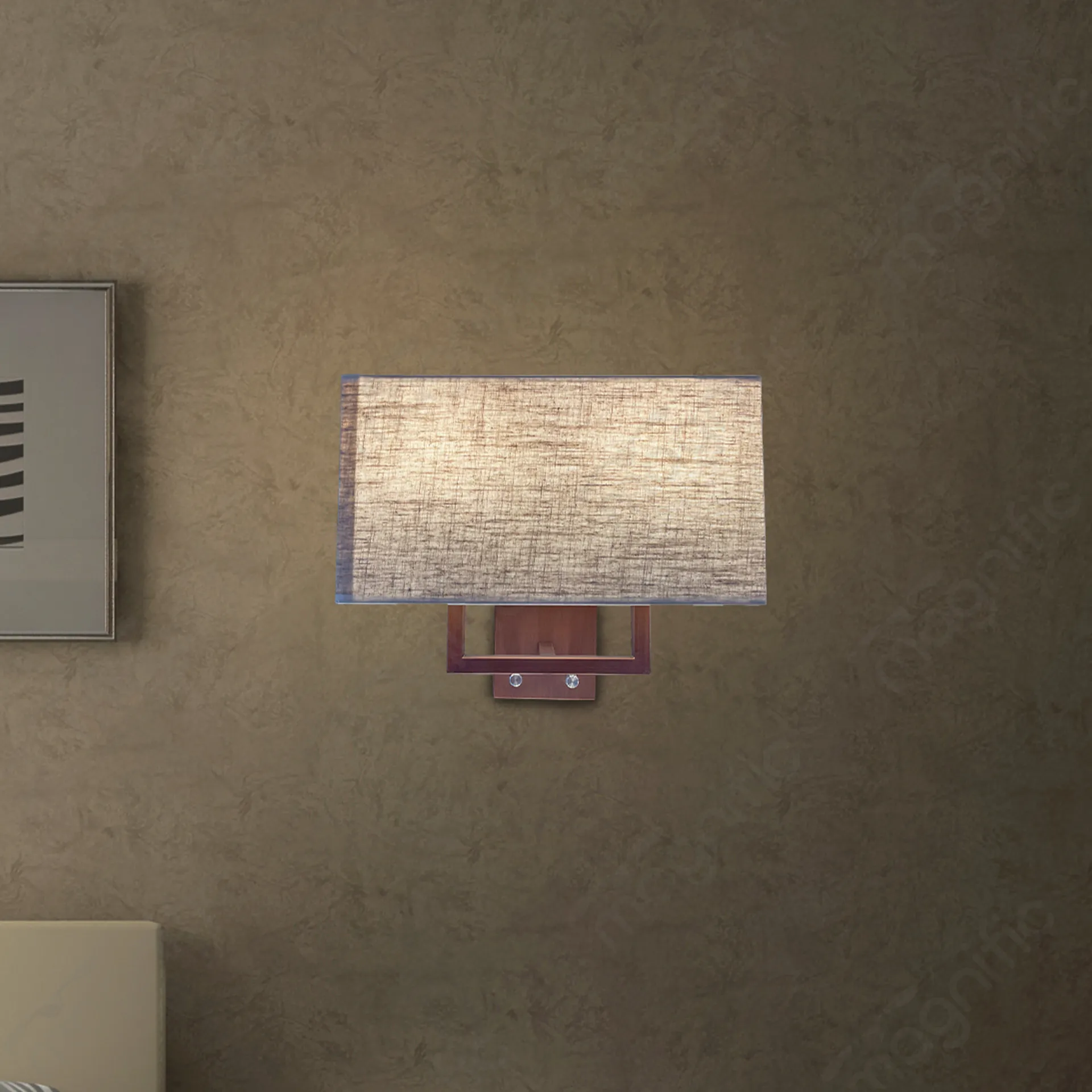 Magnific stylish fabric wall light