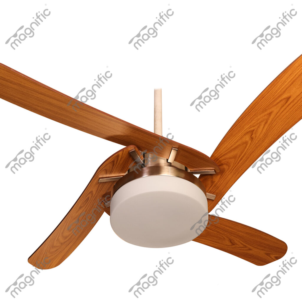 Luxair 50" Modern Wooden Ceiling Fan with LED Light Remote Control
