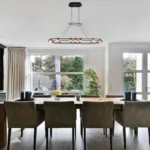 Magnific round Rose Gold Pendant Lights