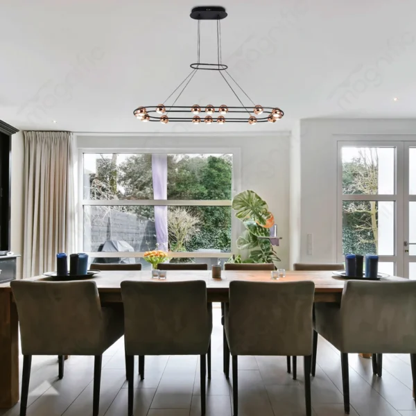 Magnific round Rose Gold Pendant Lights