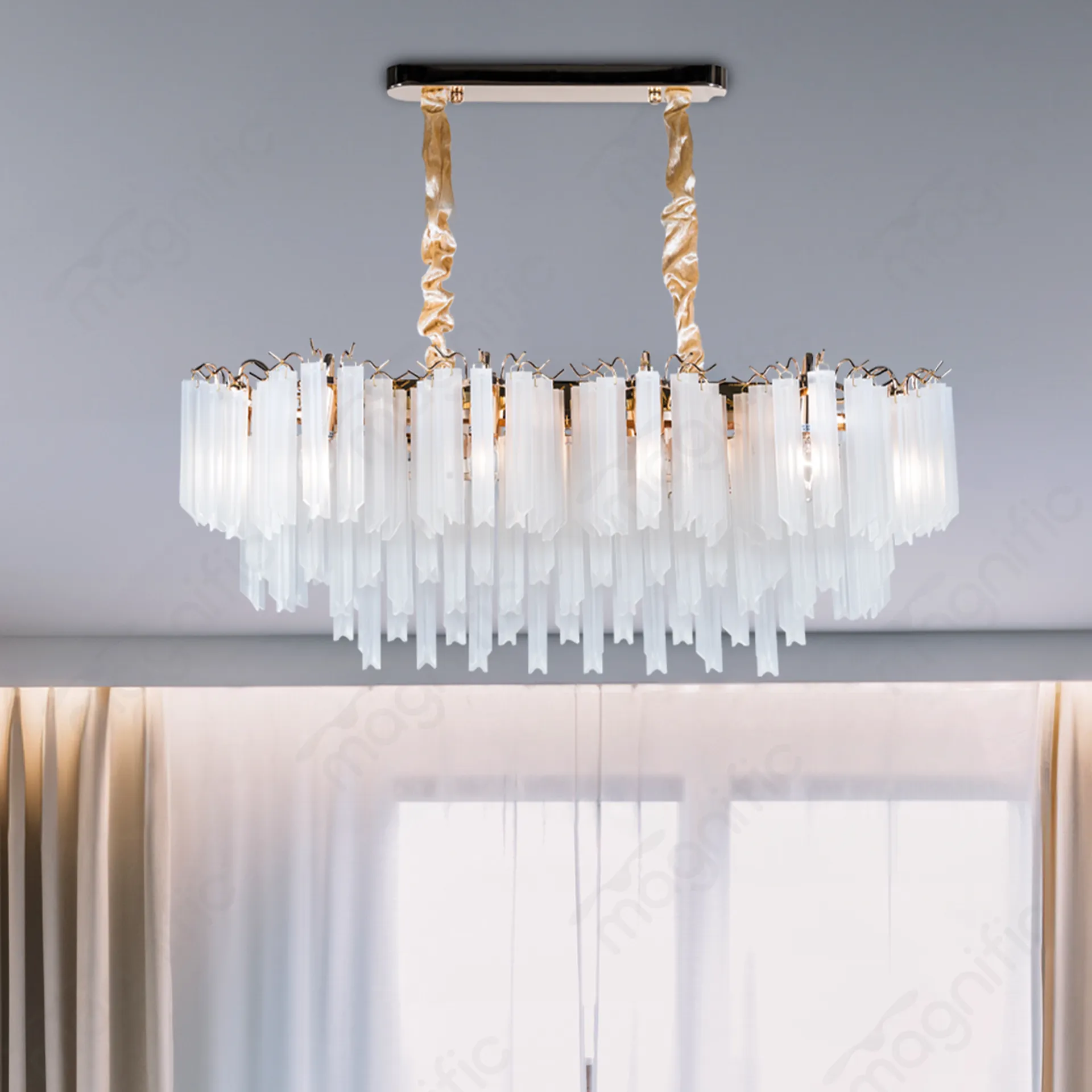 Magnific French Gold Hanging Light