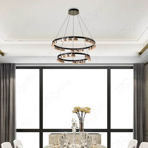 Magnific Warm LED Circular Chandelier