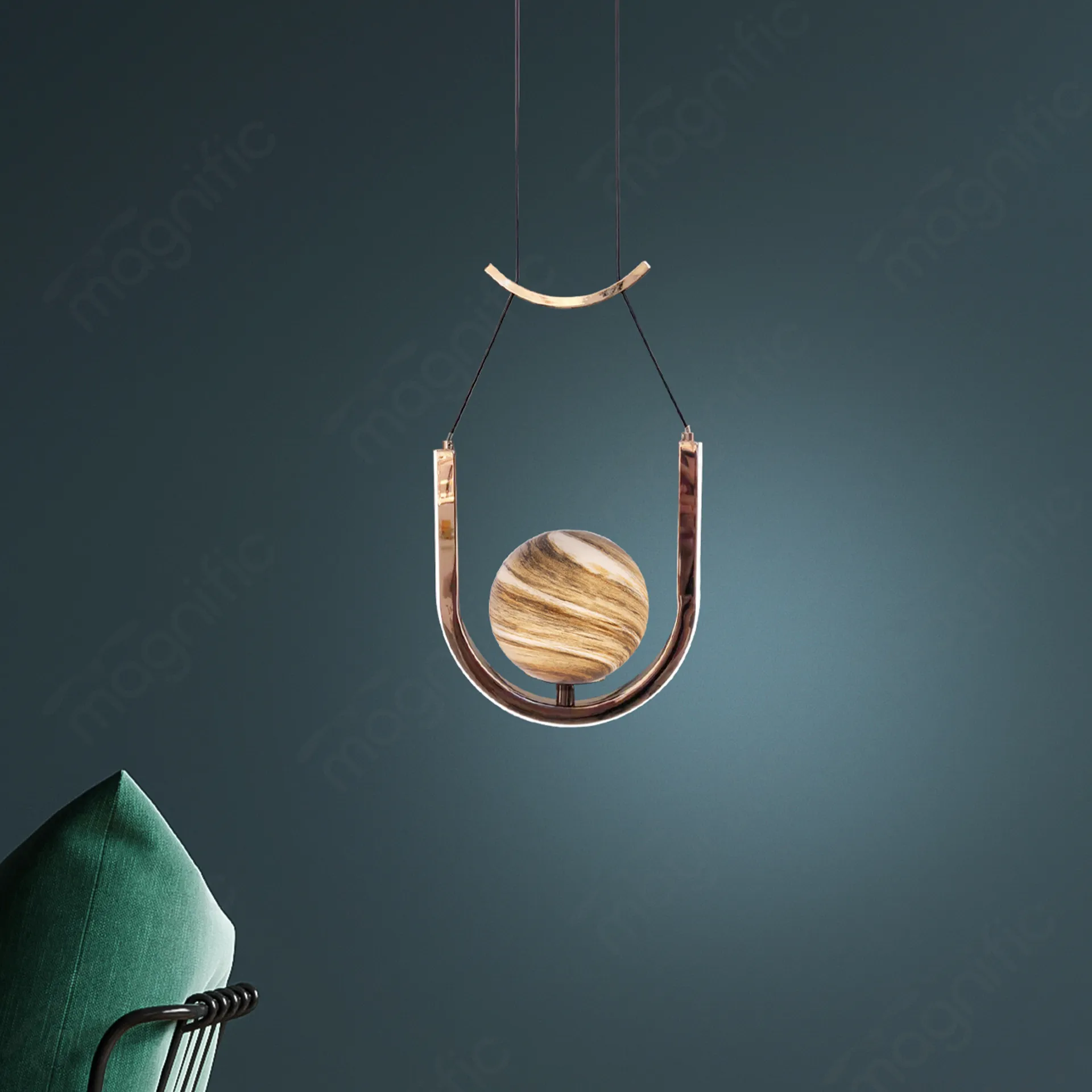 Magnific Rose Gold Pendant Light