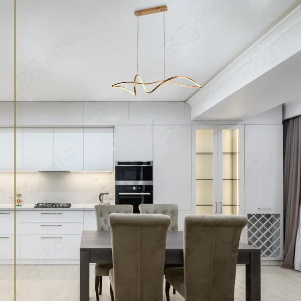 Modern Rosegold LED Hanging Light