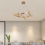 Magnific Rosegold Ring Chandelier