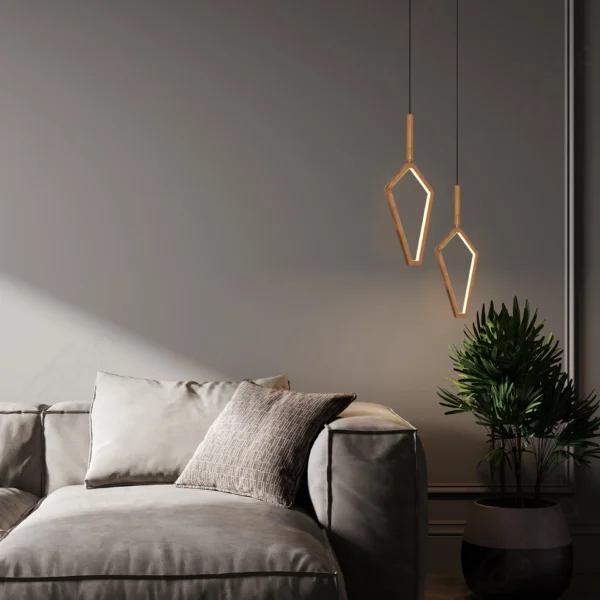 Magnific Diamond Rose Gold Pendant Light