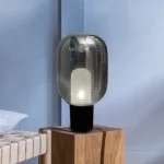 Magnific Smoky Glass Shade Table lamp