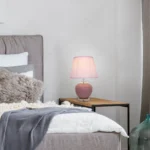 Magnific Dusty Rose Ceramic Table Lamp