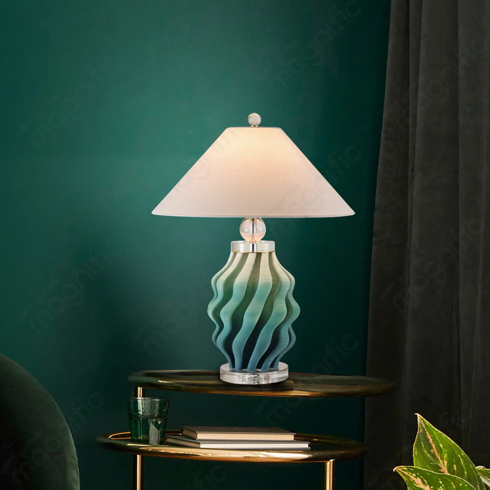 Magnific Aurora Glaze Ceramic Table Lamp