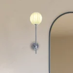 Magnific Chrome Finish with Glass Shade light