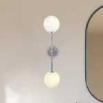 Magnific Chrome Finish with Glass Shade light