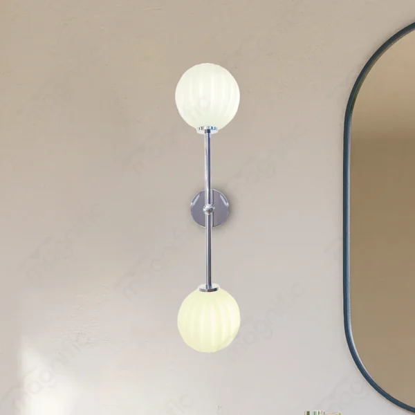 Magnific Chrome Finish with Glass Shade light