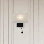 Magnific Fabric dual-light wall lamp