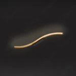 Magnific curved rose gold LED wall light