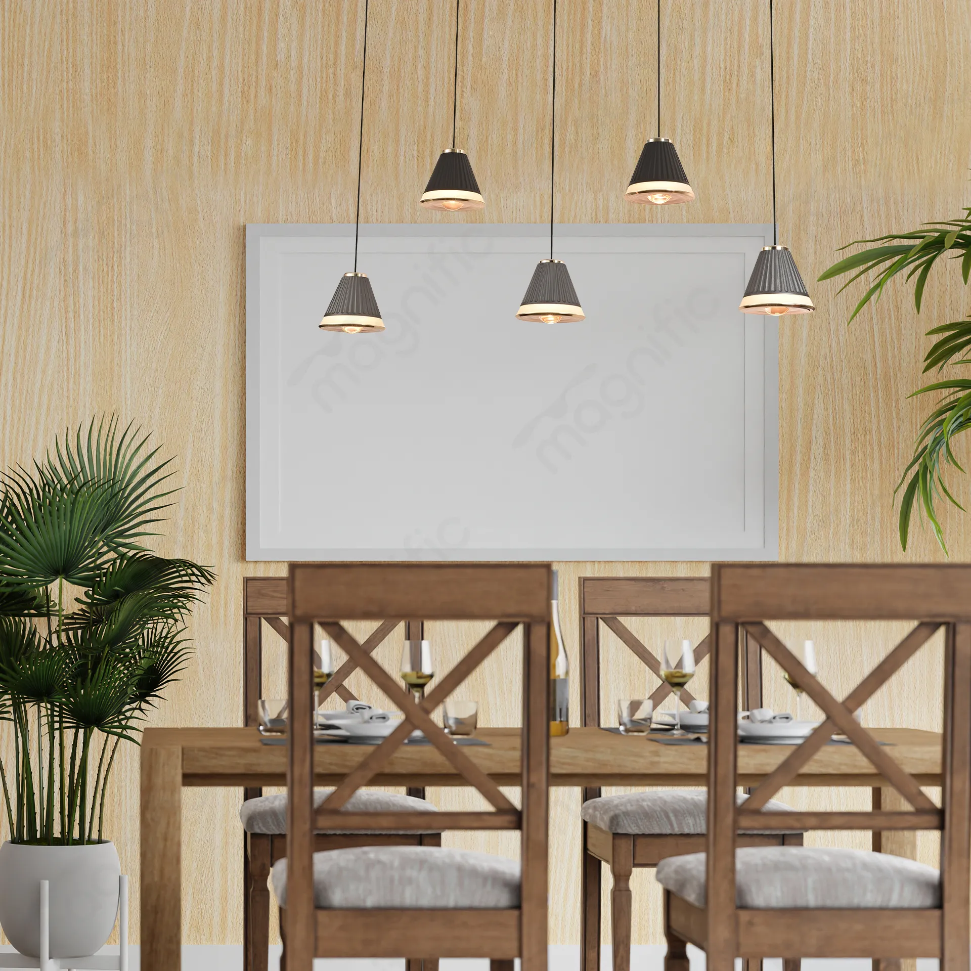 Magnific Vertical Hanging chandelier