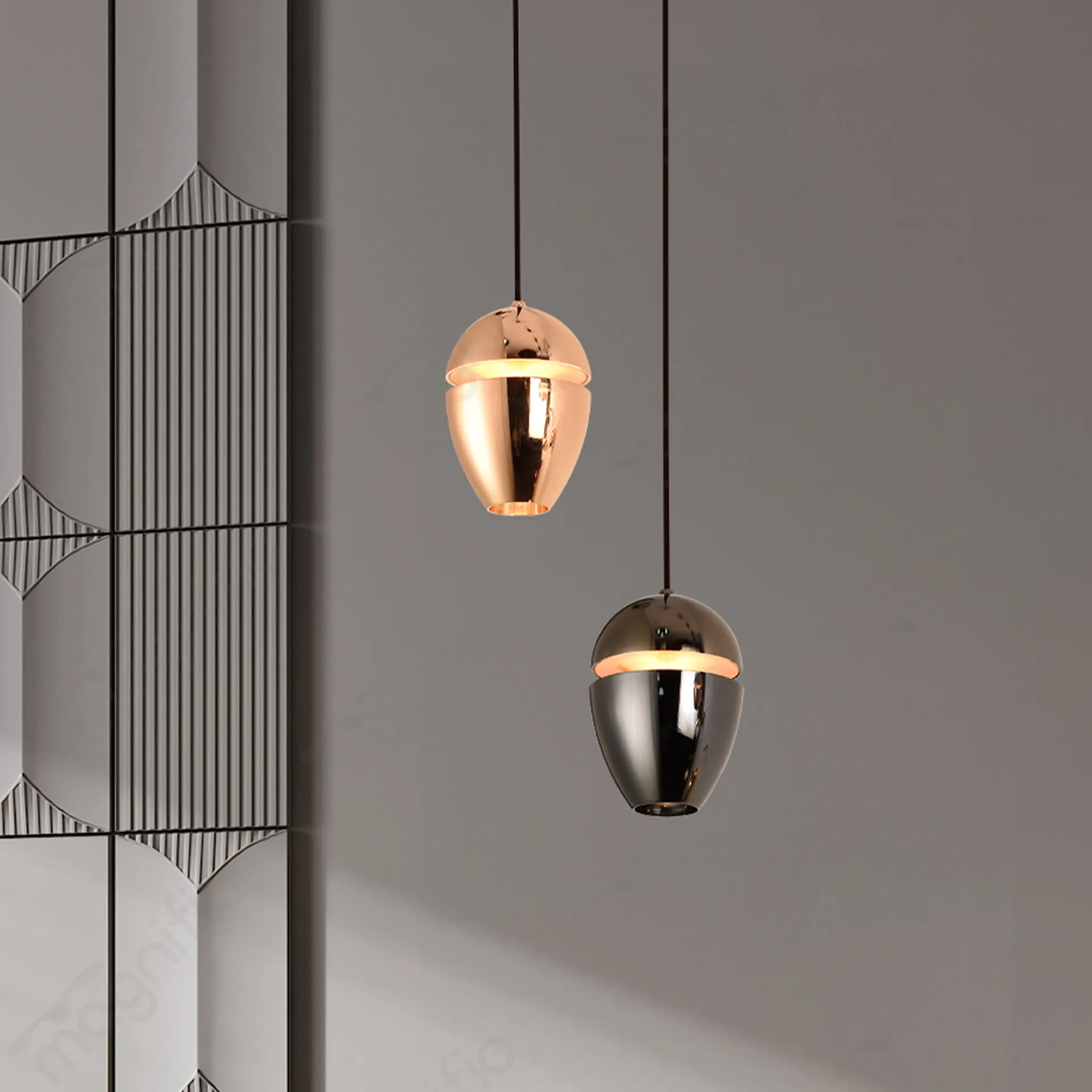 Magnific Gun Metal and Gold Finish