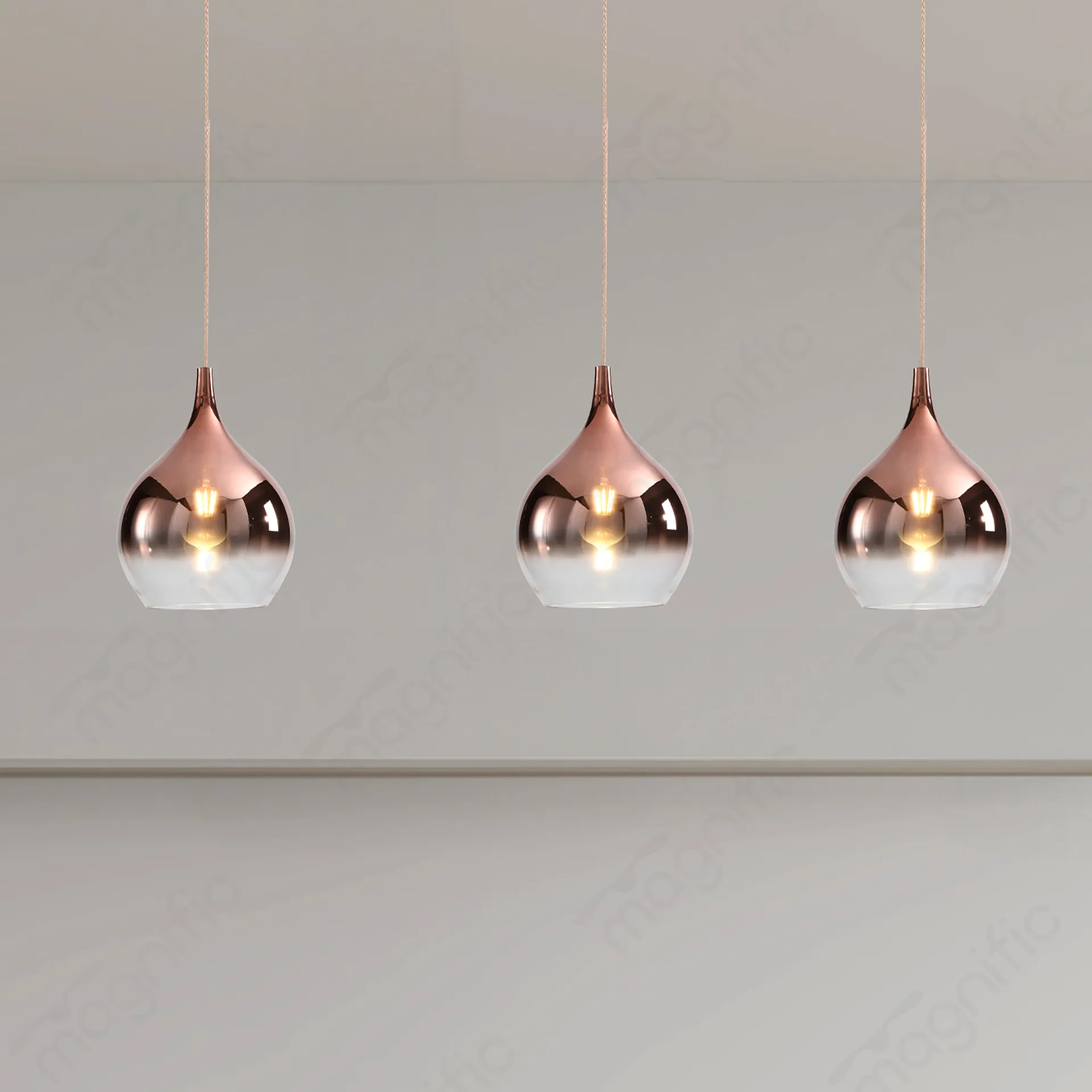 Magnific Glass Minimalist Pendant Light
