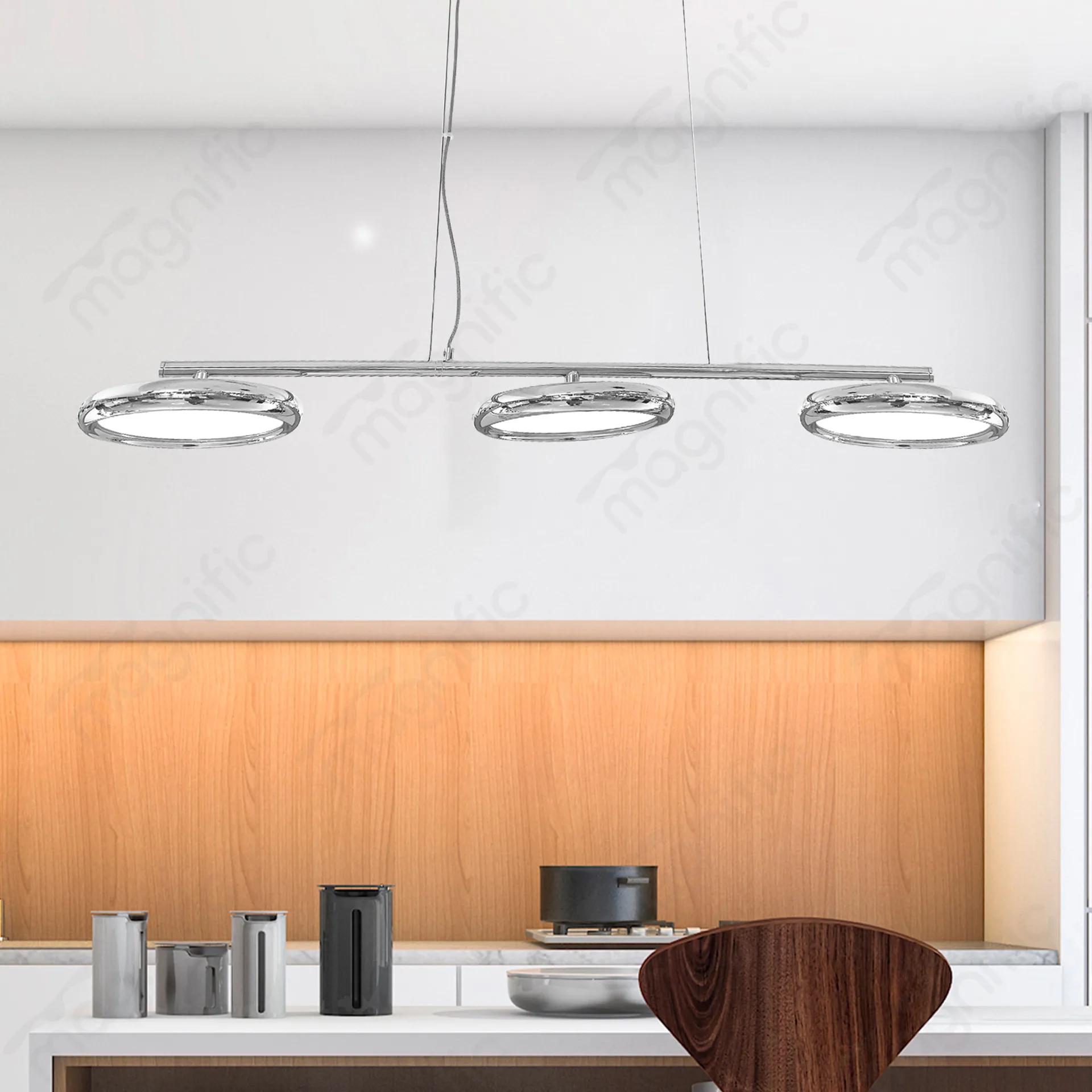 Magnific Modern Chrome Chandelier
