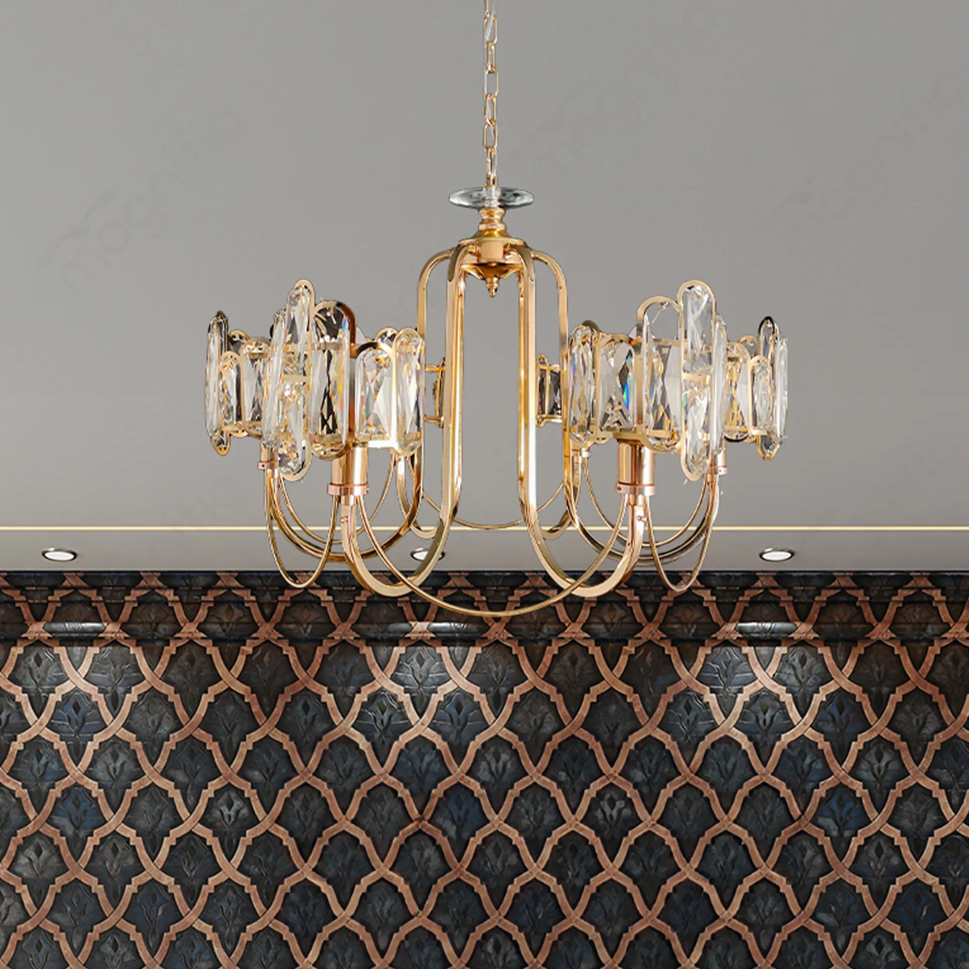 Magnific French gold crystal Chandelier