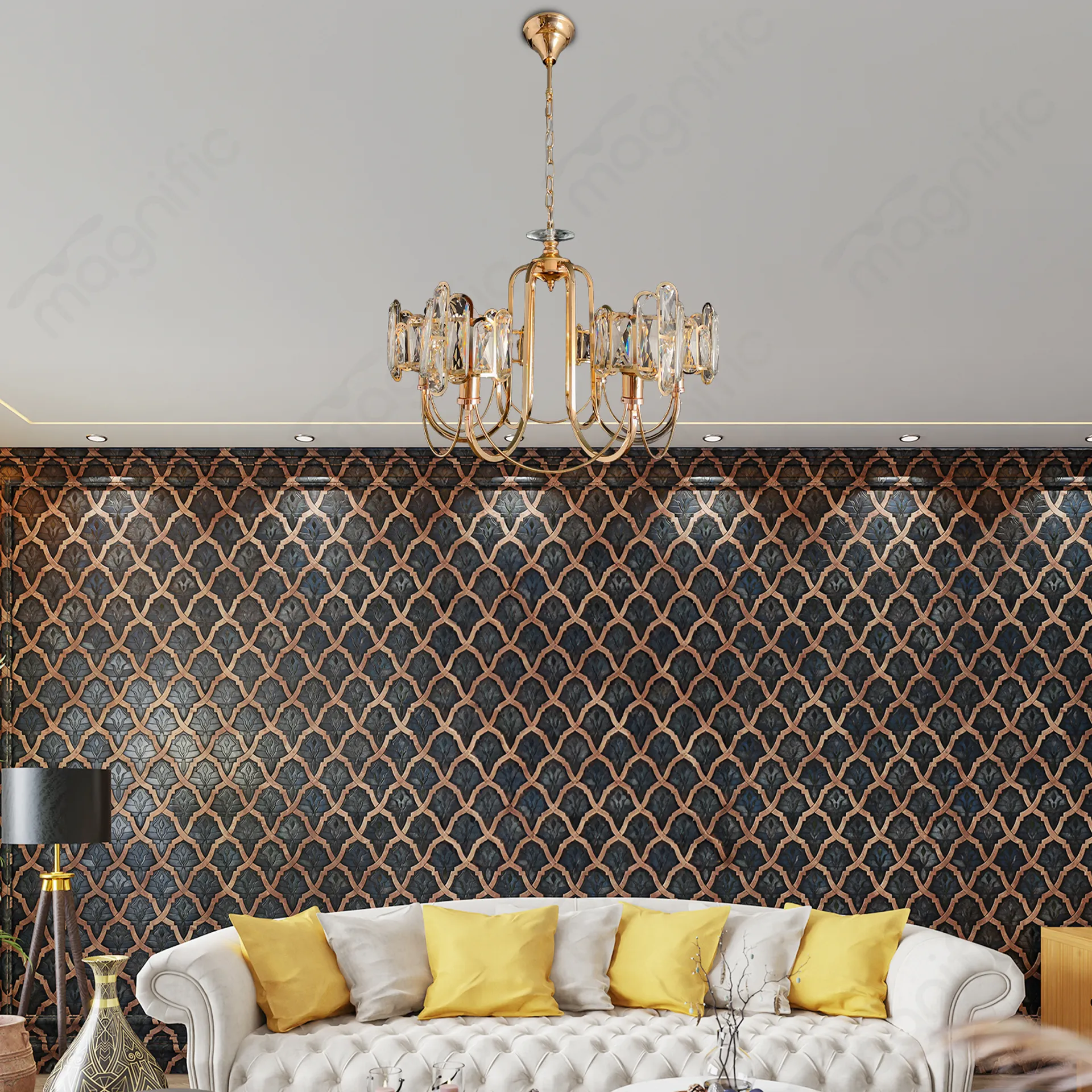 Magnific French gold crystal Chandelier