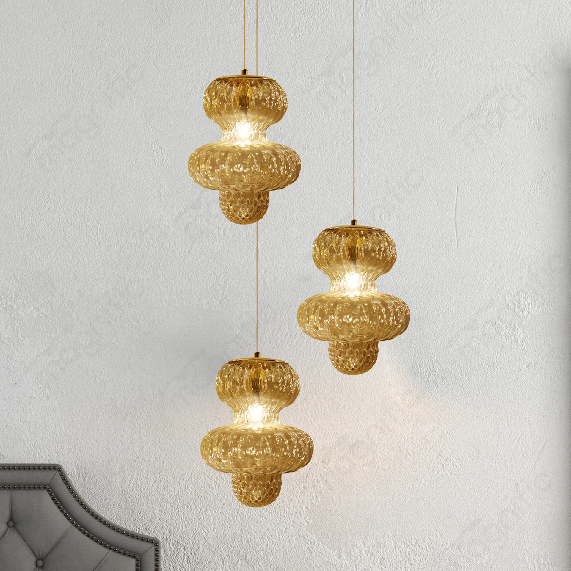 Magnific Elegant Glass Pendant Light