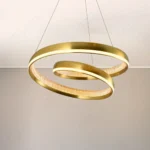 Magnific Spiral ring antique brass chandelier light