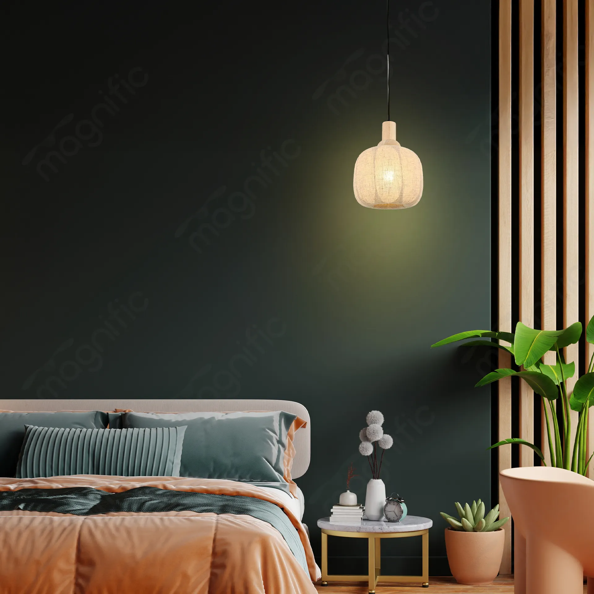 Magnific Stylish Jute Pendant Lamp